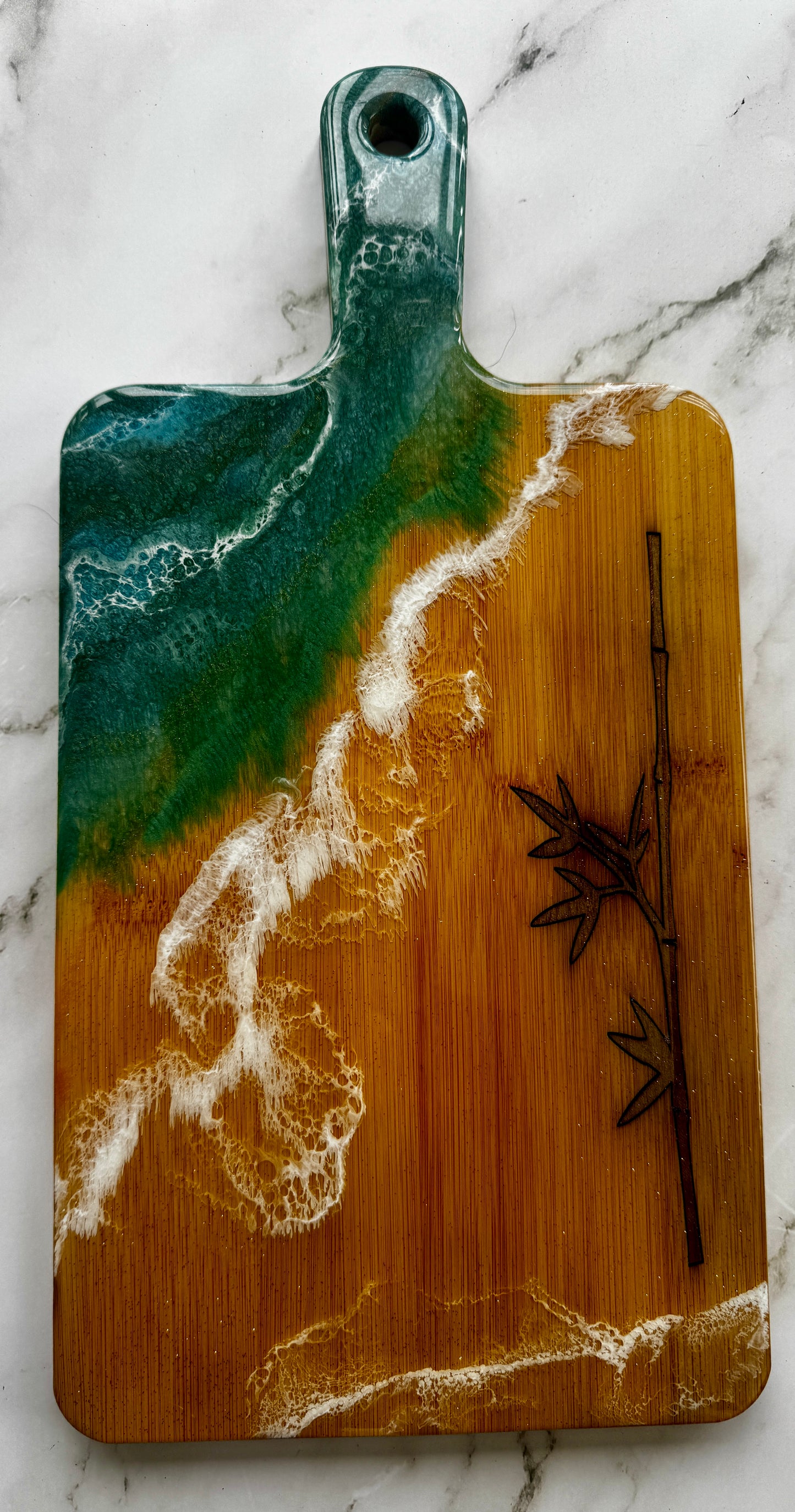 Inlaid Bamboo Charcuterie Board