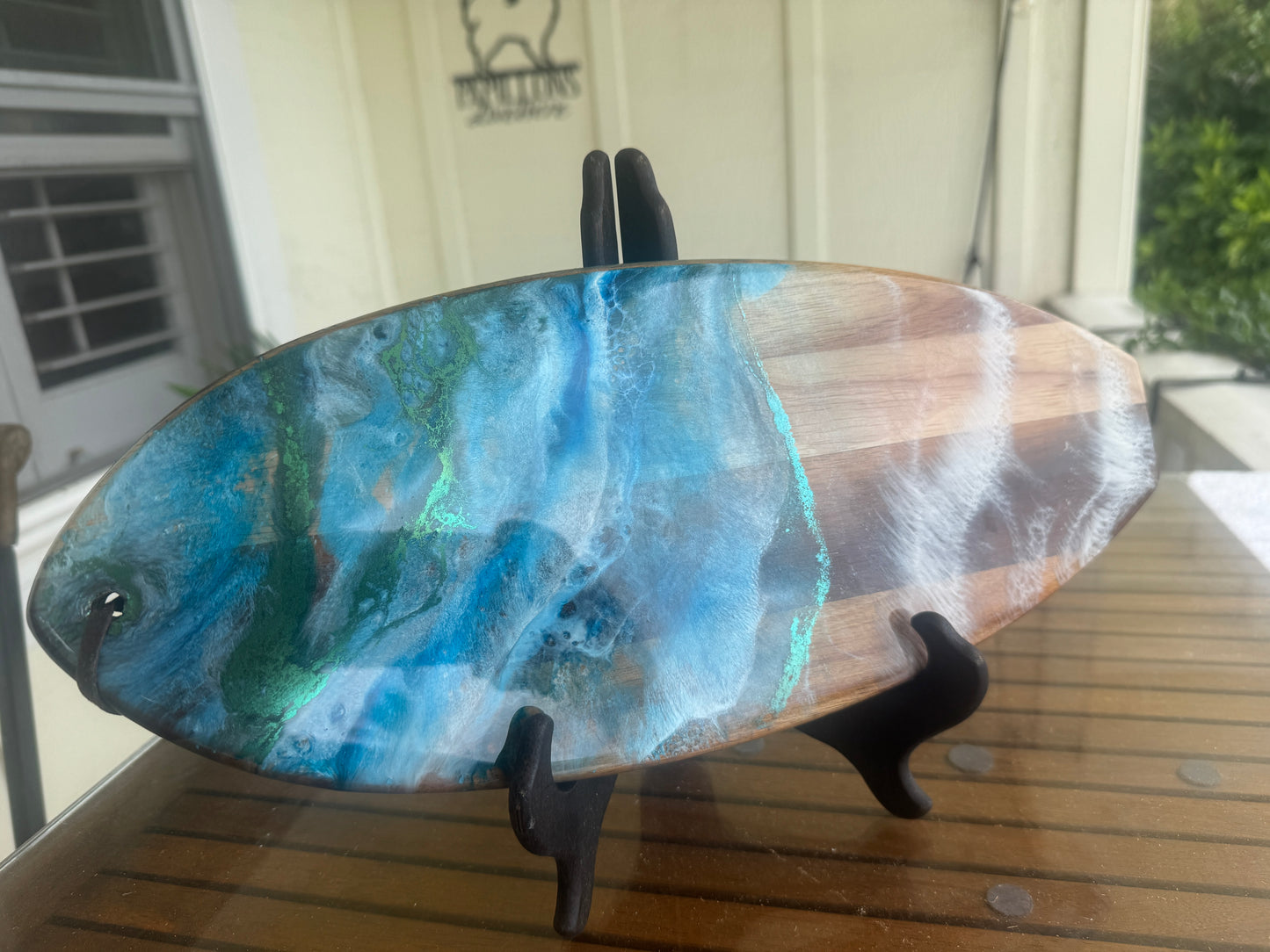 Surf's Up Shiplap Ocean Themed Charcuterie Board #1
