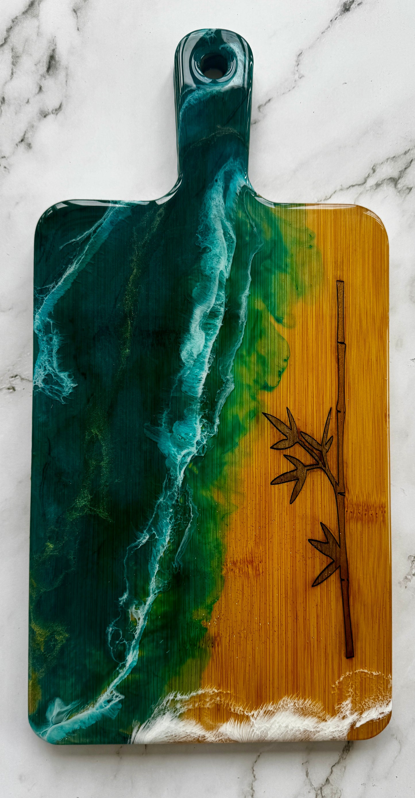 Inlaid Bamboo Charcuterie Board