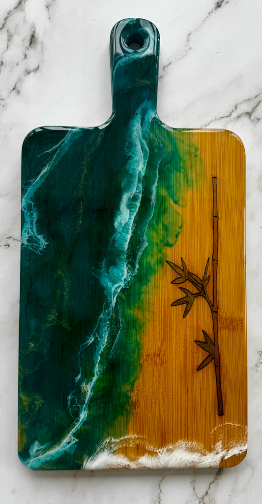 Inlaid Bamboo Charcuterie Board