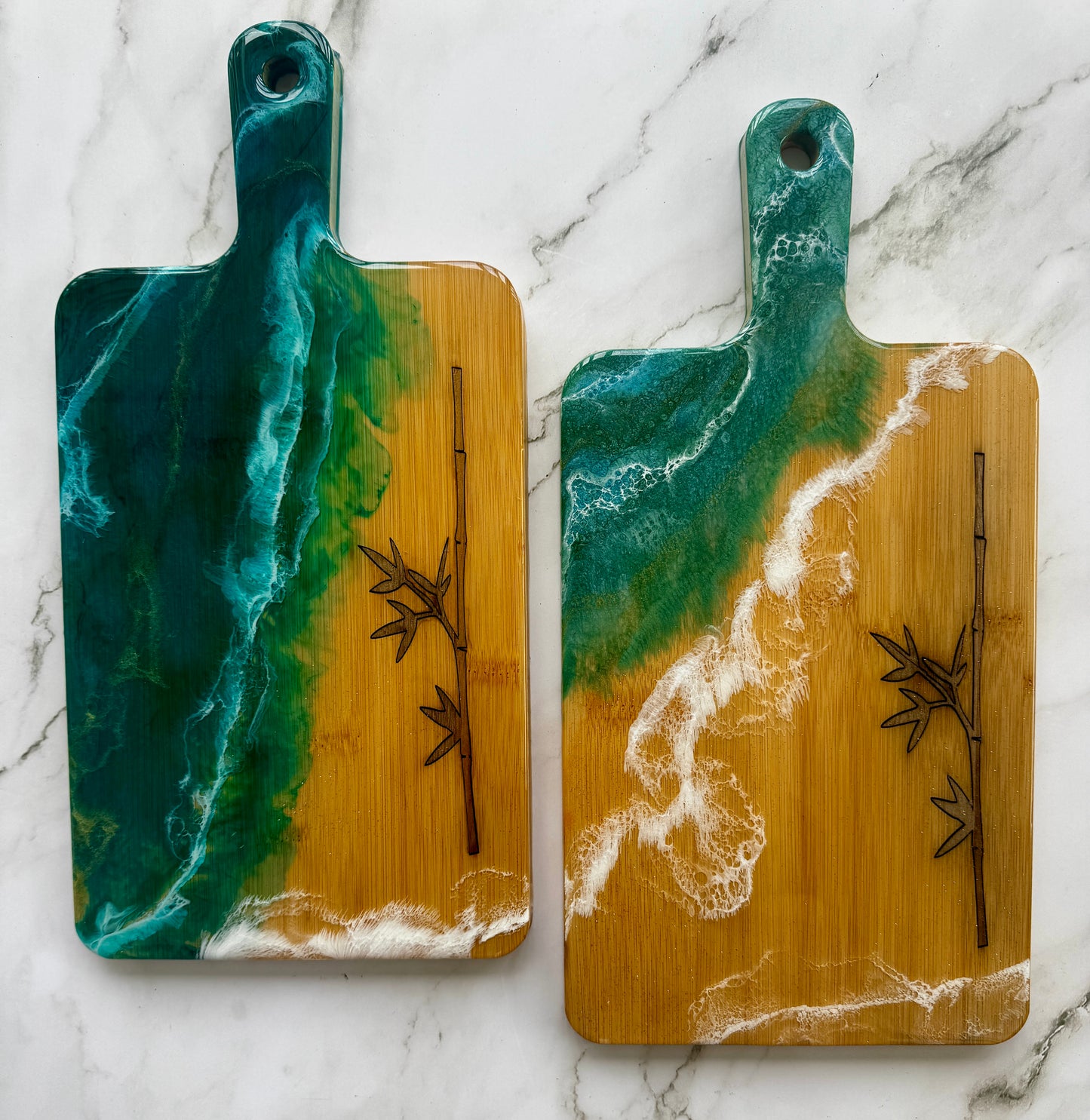 Inlaid Bamboo Charcuterie Board
