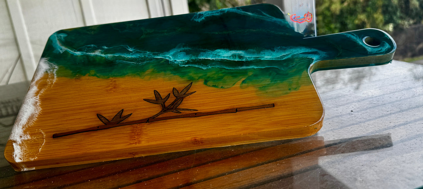 Inlaid Bamboo Charcuterie Board