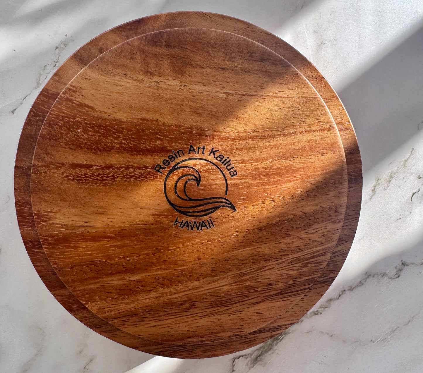 Water Inspired Hand Painted Koi Decorative Bowl