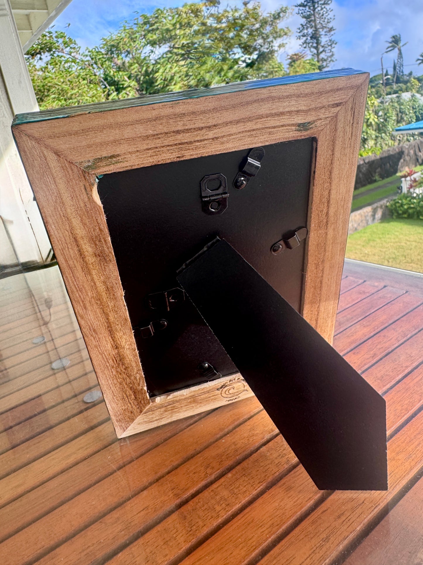 Rustic Ocean-Themed Dog Picture Frame