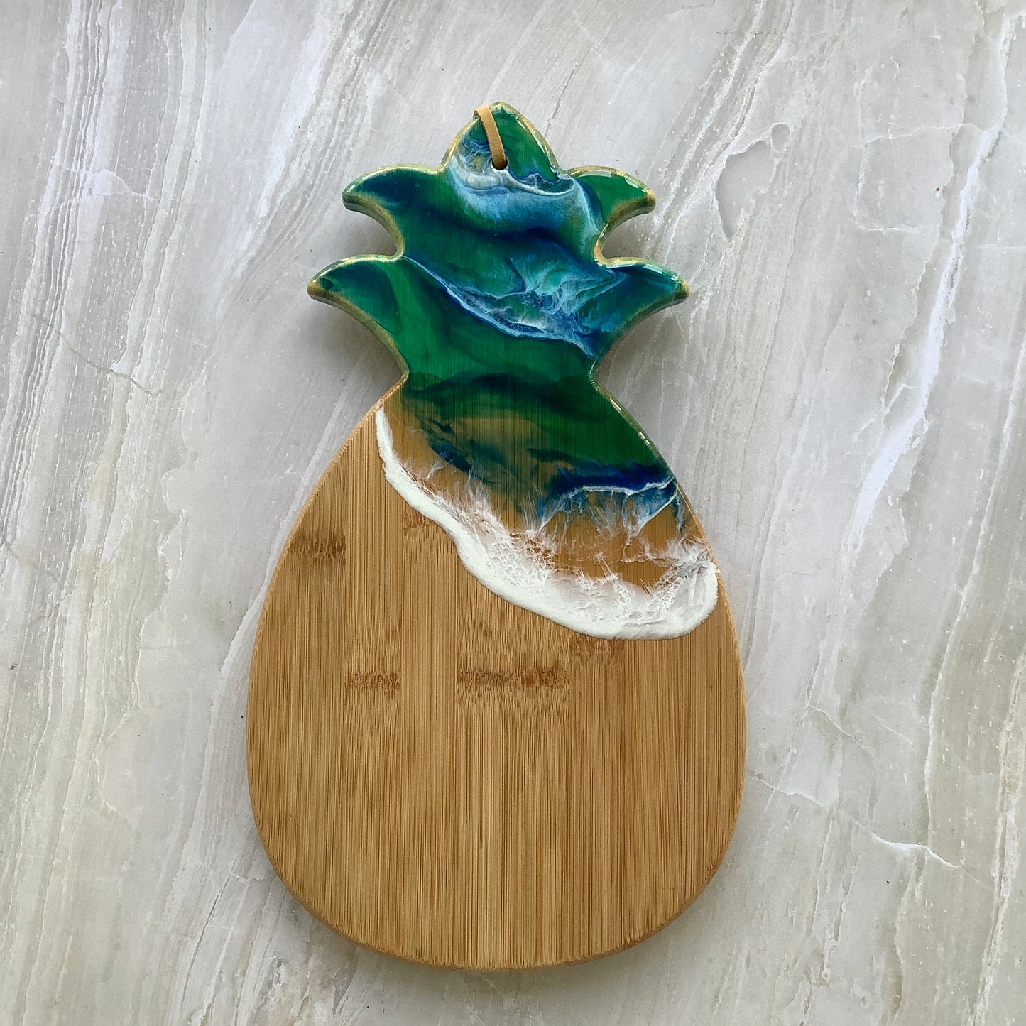 Pineapple  Shaped Ocean Themed Charcuterie/Serving Board