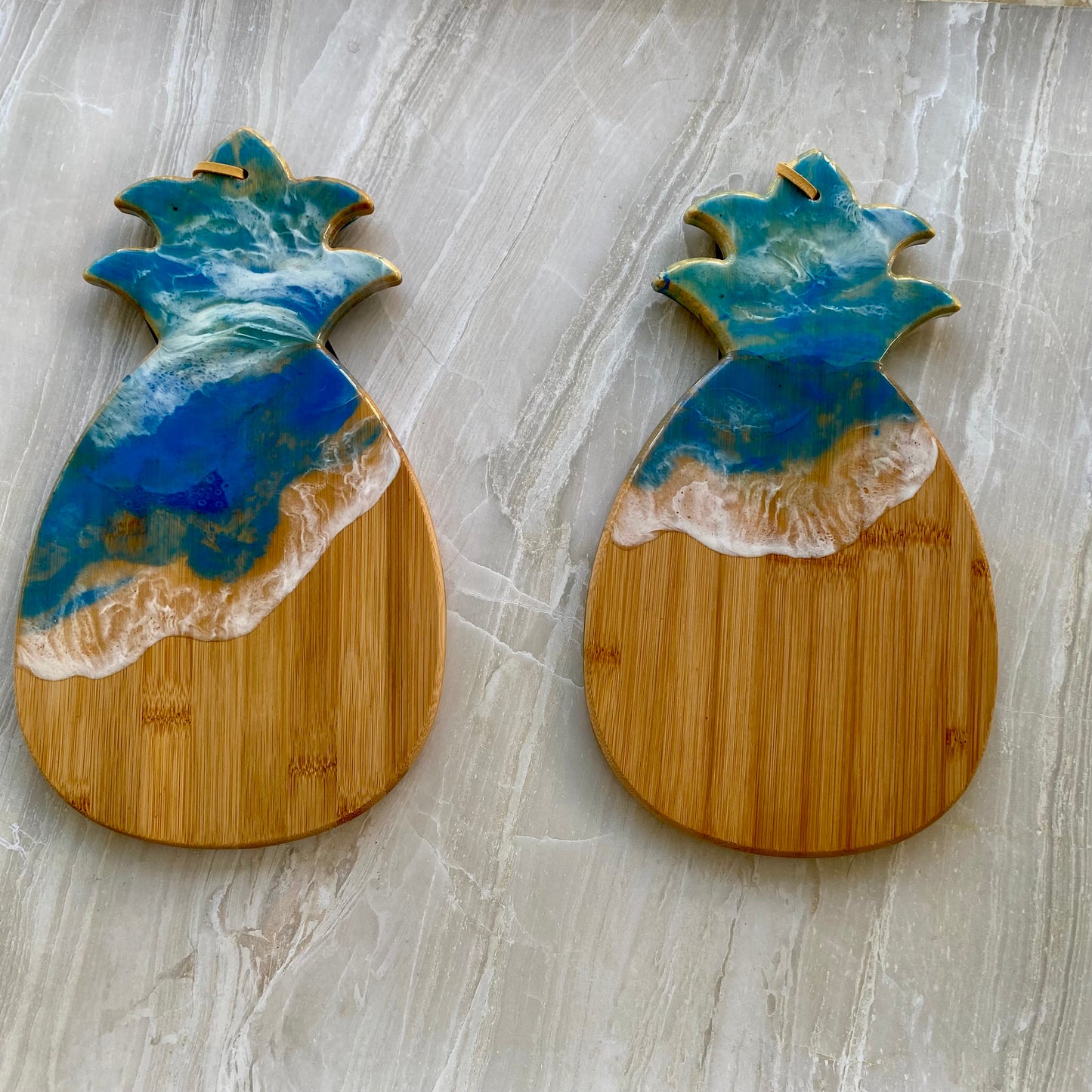 Pineapple  Shaped Ocean Themed Charcuterie/Serving Board