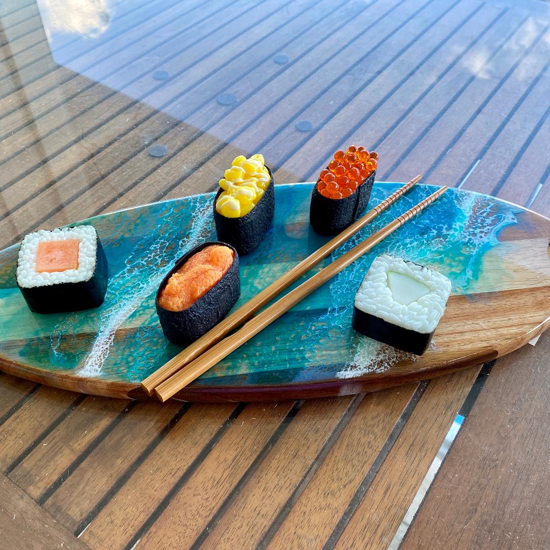 Shiplap Mini Surfboard Sashimi Tray